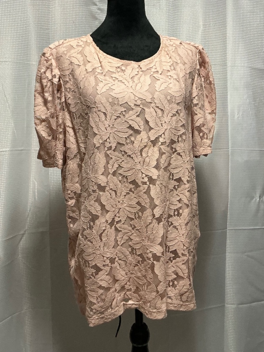 Womens pink lace blouse